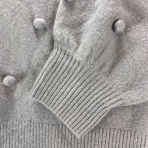 Madewell Womens Brockton Bobble Sweater Gray  Merino Wool Blend Size S - Picture 4 of 4